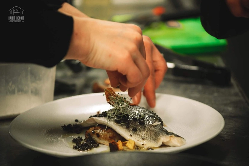 dressage-poisson-legumes-hotel-saint-benoit